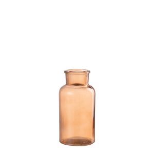 J-Line βάζο μπουκάλι Claire πορτοκαλί με φαρδύ στόμιο M 16cm