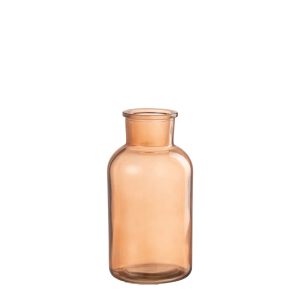 J-Line βάζο μπουκάλι Claire πορτοκαλί με φαρδύ στόμιο L 20cm